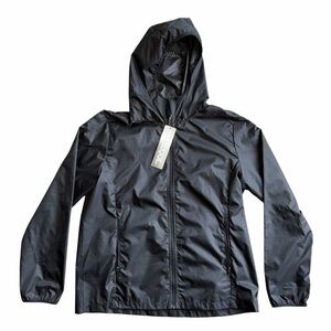 32 Degrees Cool Windbreaker Lightweight Jacket Women’s Sz Large Hooded Black Zip